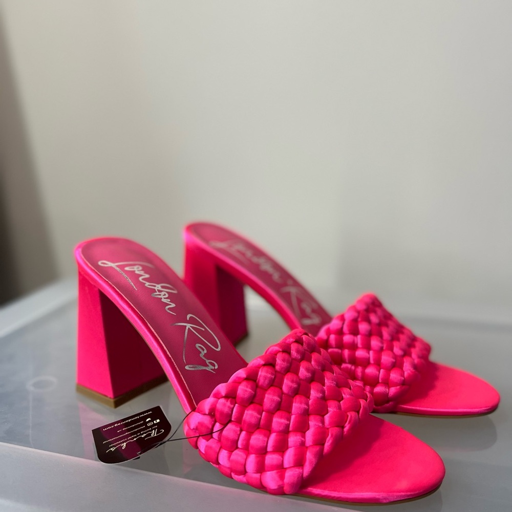 NWT London Rag braided block sandals 8.5